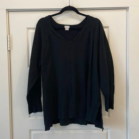 Chico’s Zenergy black sweater‎ size XXL - Picture 1 of 6